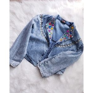 VINTAGE💕 LA Fancy-Apache By the West Jean Jacket